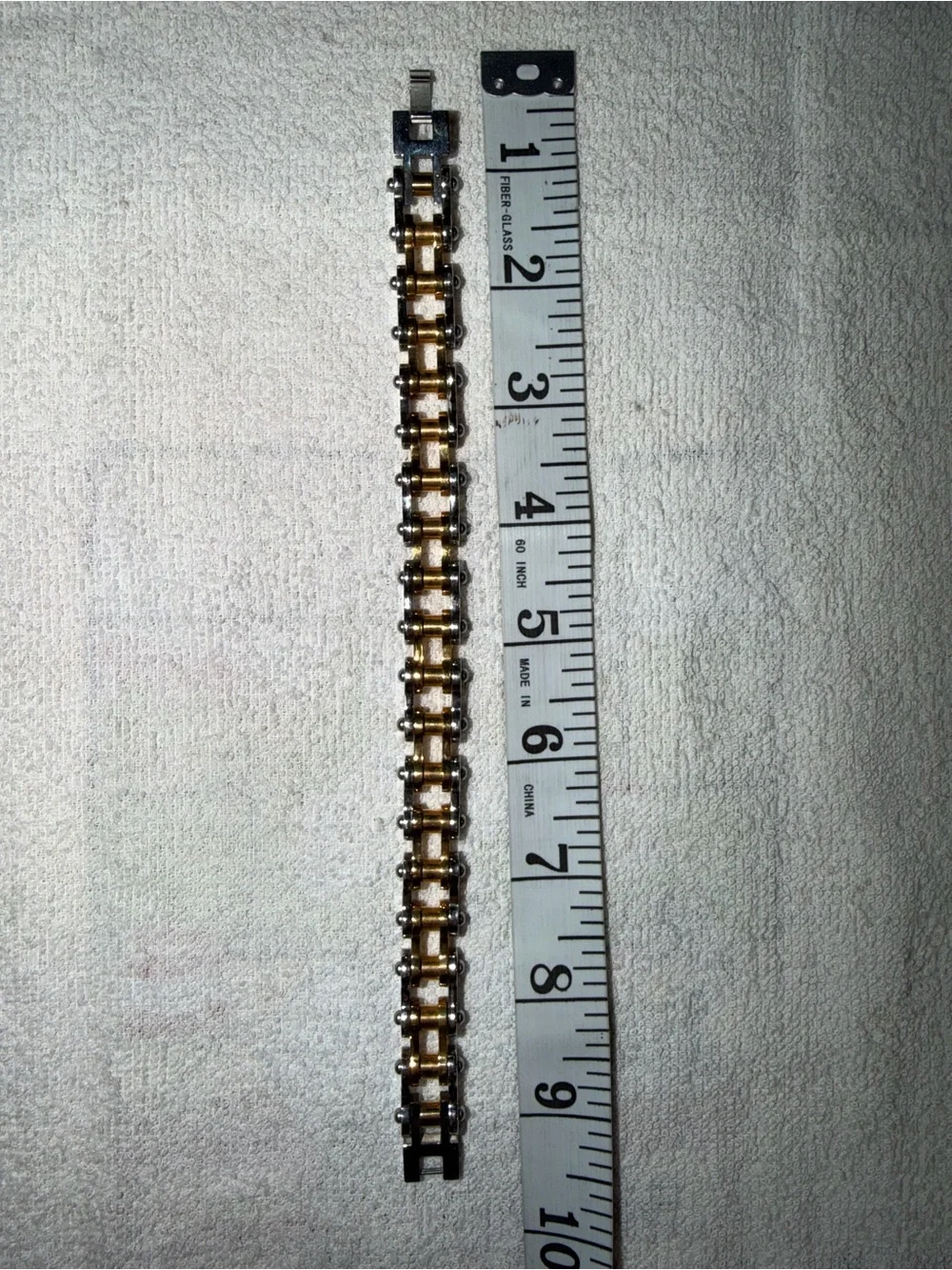 Two-Tone Men’s Link Bracelet - Gold and Silver